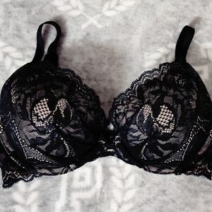 Elegant Black Lace Bra